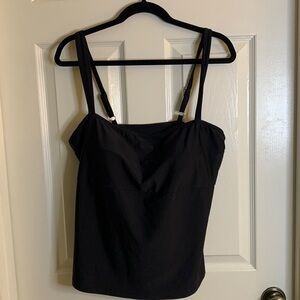 Summersalt size 16 The Oasis Black Tankini Top